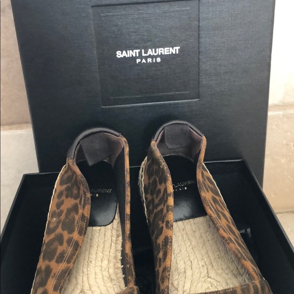 Saint Laurent leopard espadrilles size 37+ - Picture 3 of 6